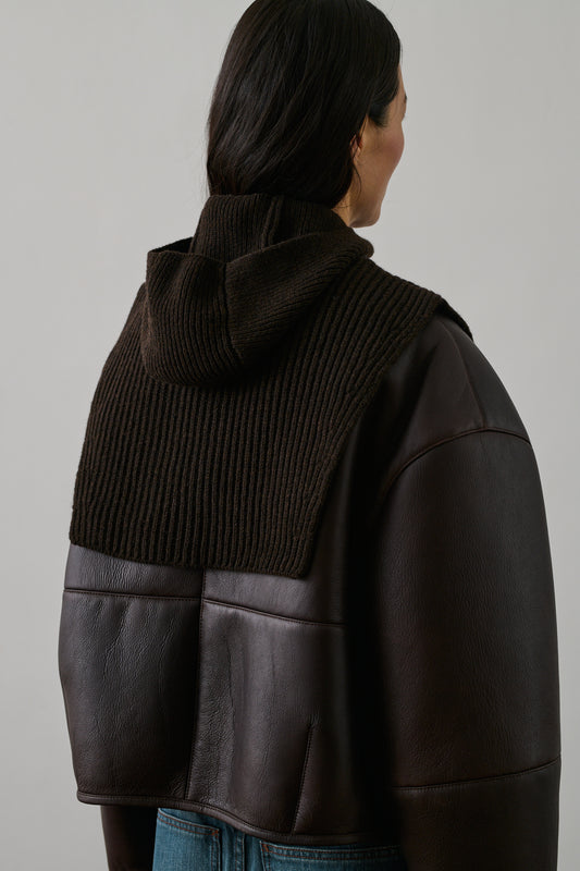 Cagoule Sud - Chocolat - Laine - Femme