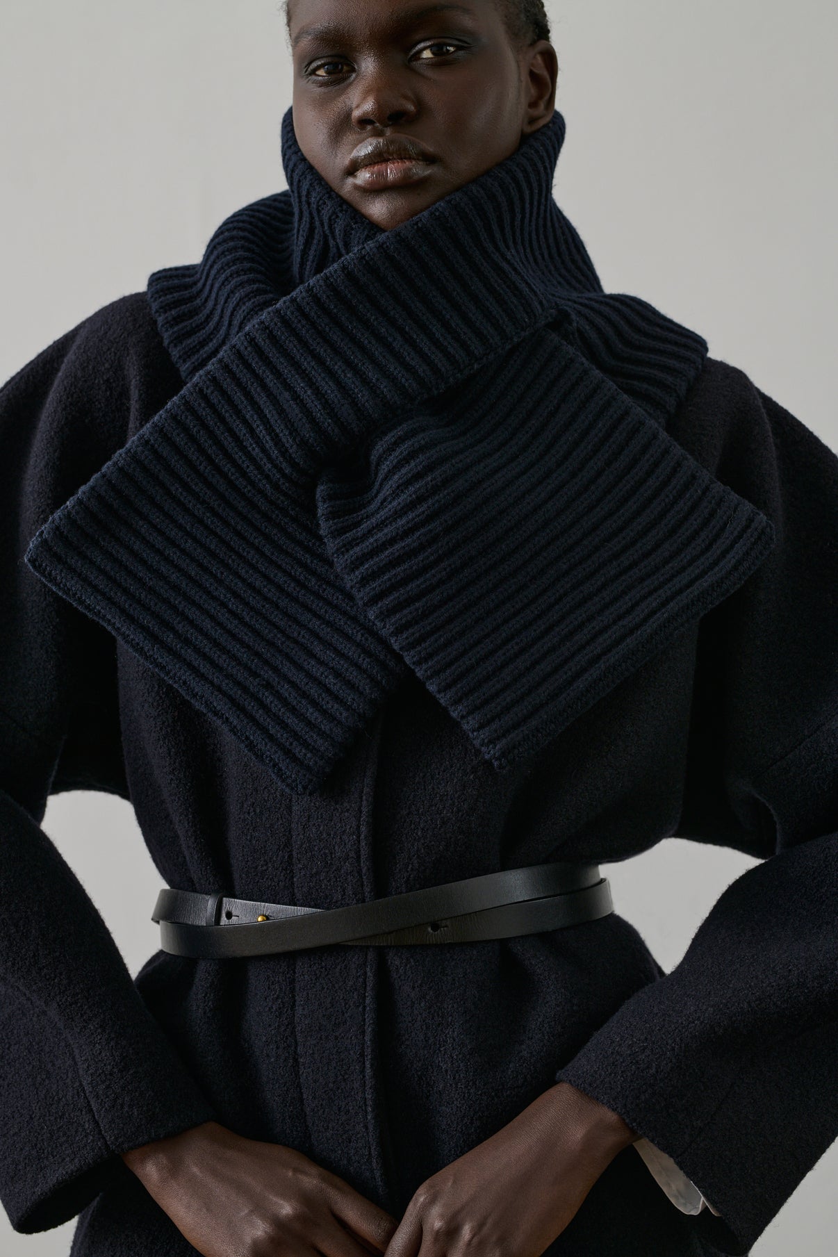 Echarpe Ginez - Navy - Laine - Femme vue 2