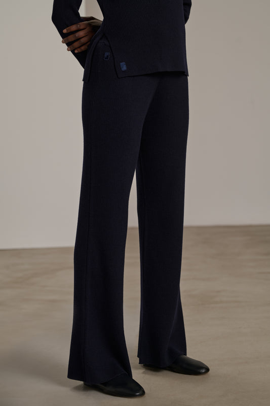 Pantalon Victoria - Navy - Laine - Femme