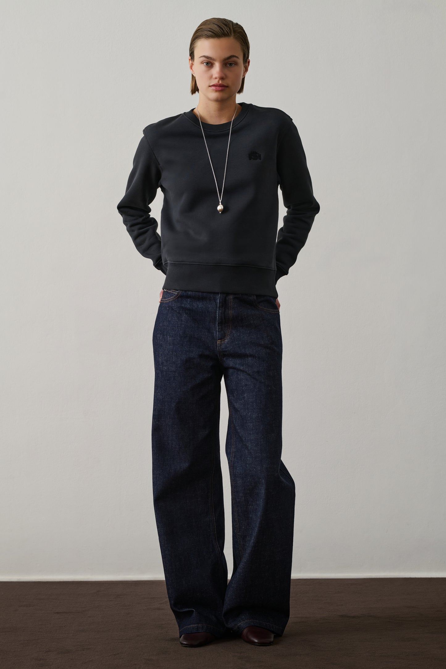 Sweatshirt Donatien - Dark Navy - Coton - Femme