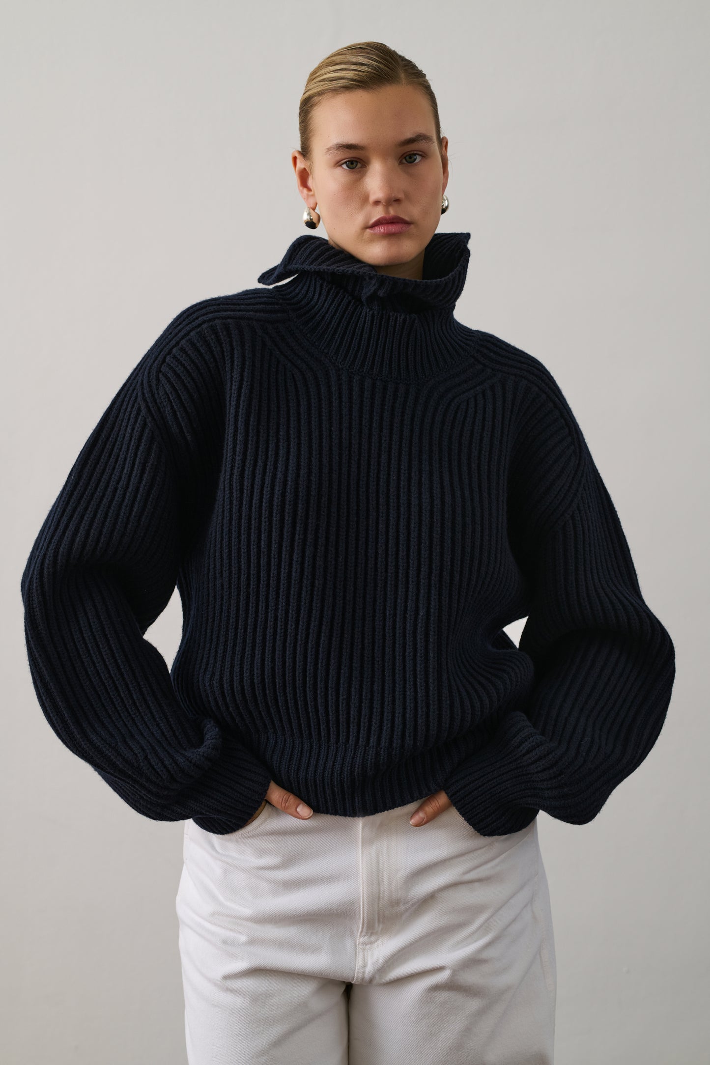 Pull Flamand - Navy - Laine - Femme