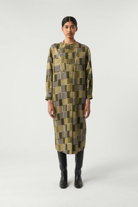 KHAKI PHILOMENE Dress