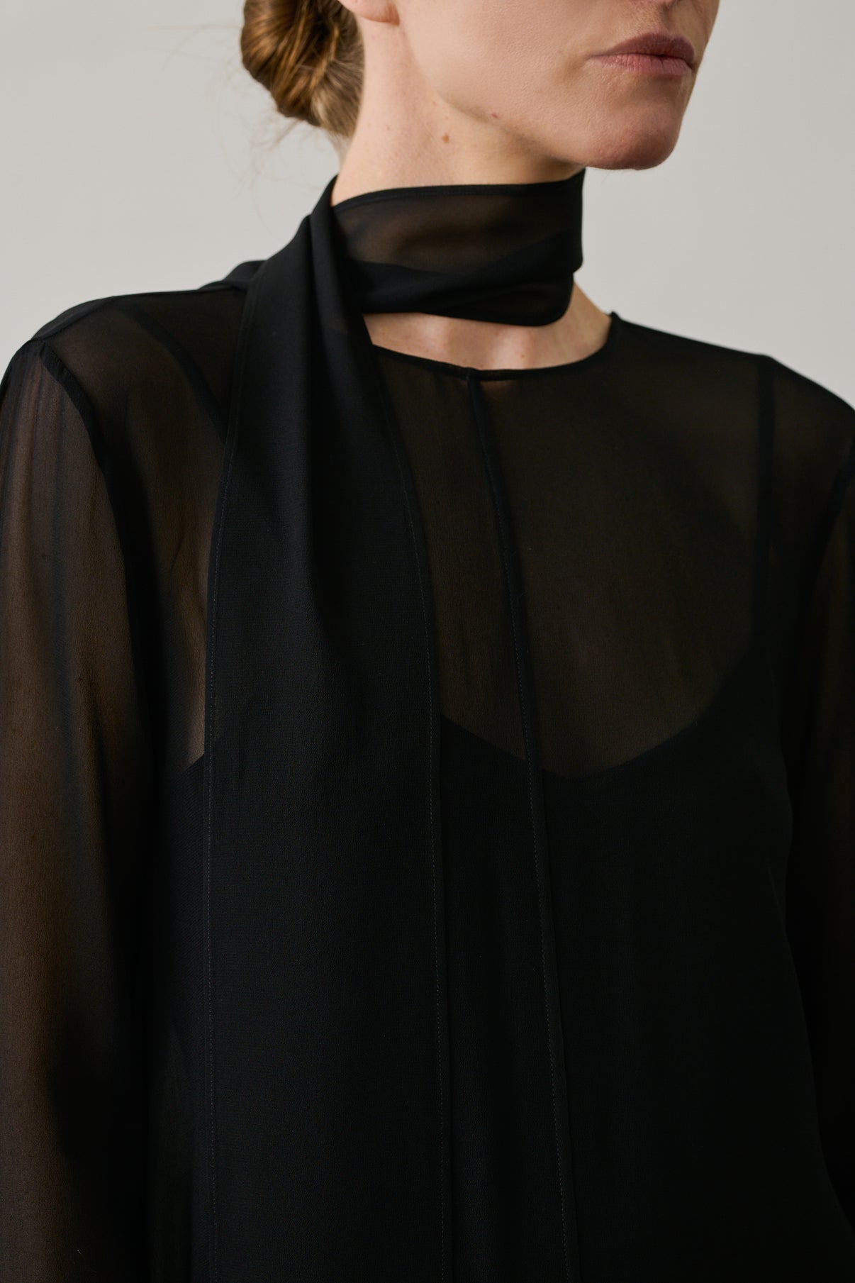 Foulard Vik - Noir - Viscose - Femme vue 2