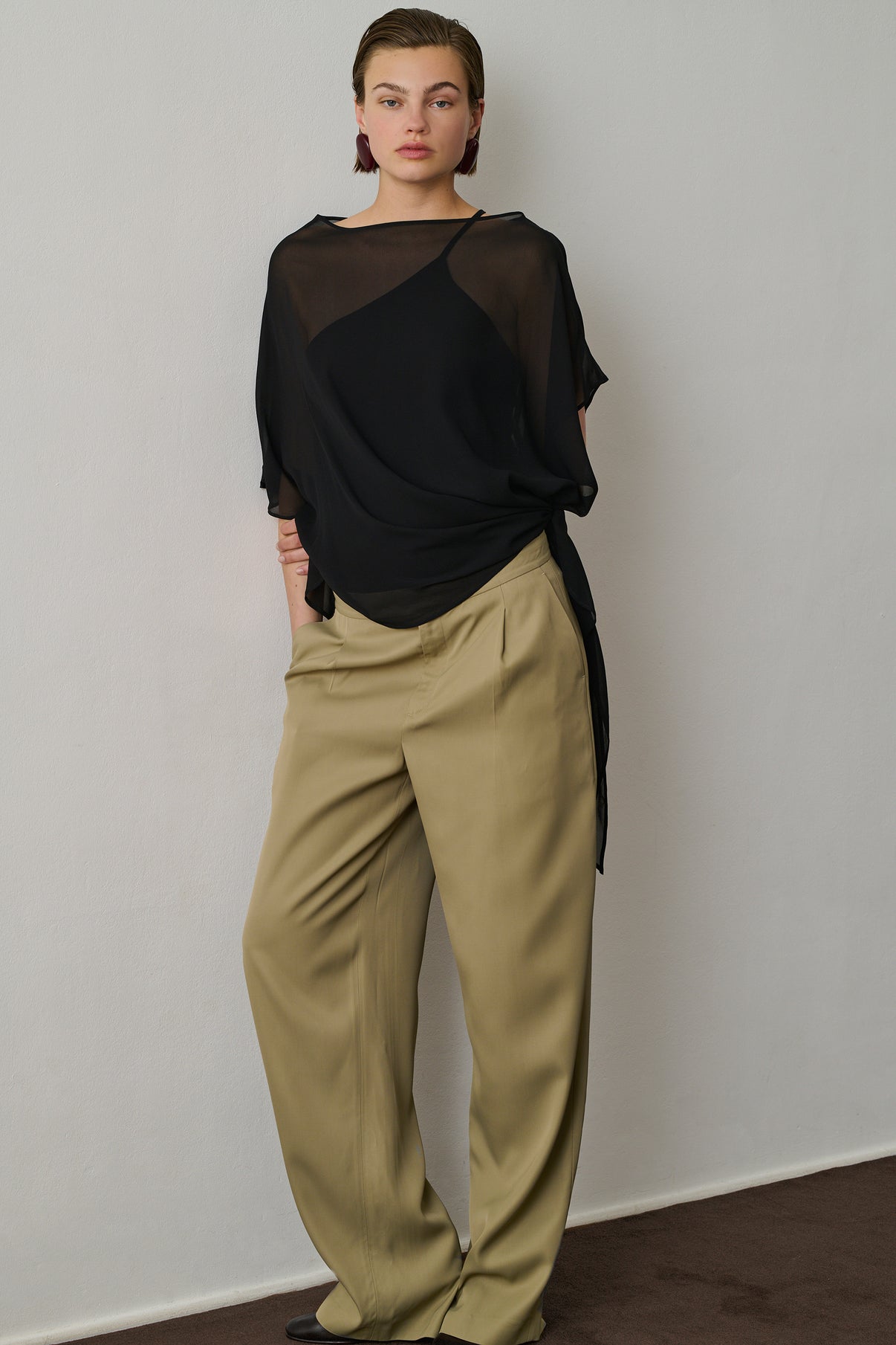 Blouse Françoise - Noir - Viscose - Femme vue 2