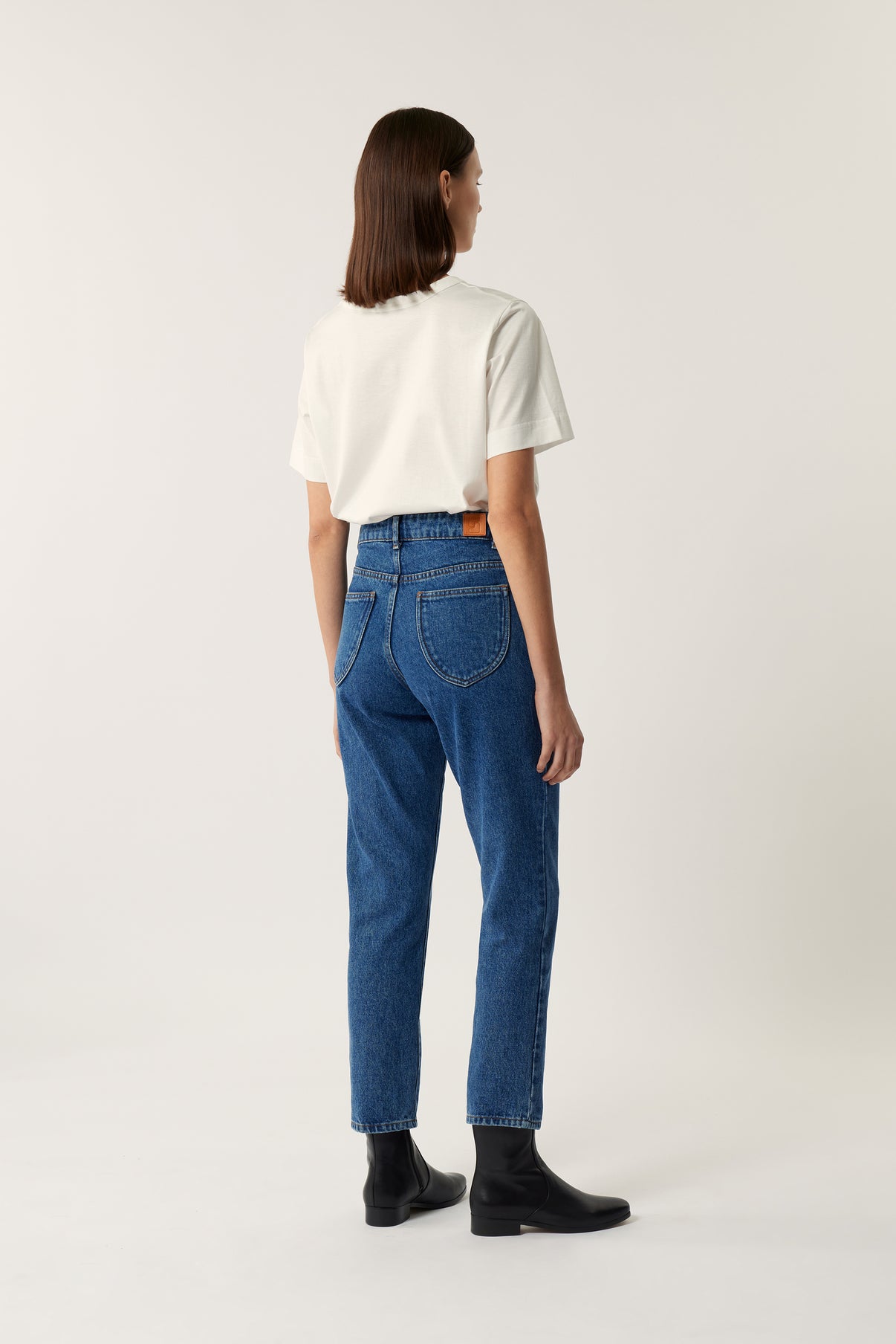 Jean Barney - Denim Bleu Delave - Coton - Femme vue 3