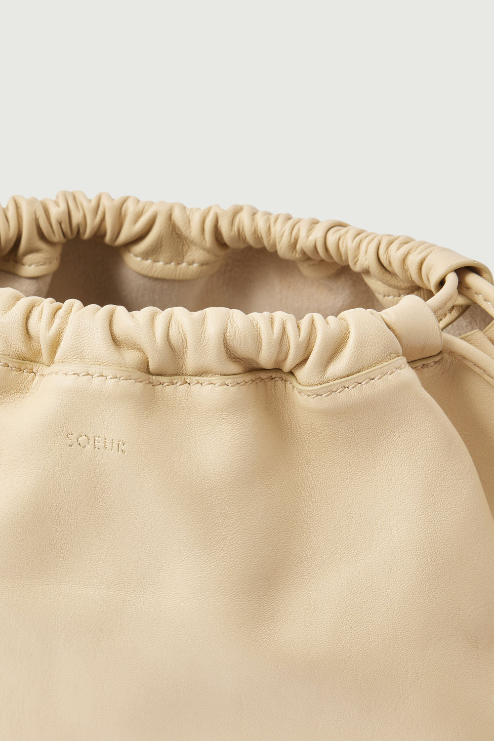 Sac Suzette - Crème - Cuir - Femme vue 6