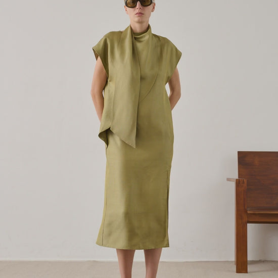 Robe Iberis - Cardamome - Soie - Femme